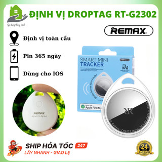 Định Vị DropTag Remax RT G2302 Theo Dõi Mọi Vị Trí, Chống Nước IPX5, Pin Dùng 1 Năm, BH 24 Tháng