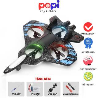 Máy Bay Đồ Chơi Điều Khiển Từ Xa 4 Cánh, Bay Cao 120m, Chất Liệu EPP Nhẹ Bền, Phản Lực Mạnh Mẽ Dễ Điều Khiển
