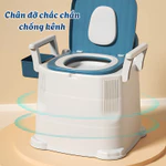 Bồn Cầu Cho Người Già ,Bô Vệ Sinh Trong Phòng, Bô Cho Người Đi Lại Khó Khăn, Có Tay Vịn Đệm Tựa Lưng — ảnh 7
