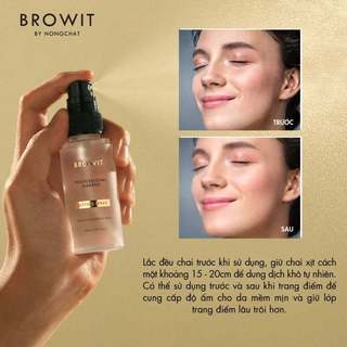 Xịt Khóa Nền Browit by Nongchat, Xịt Cố Định Lớp Nền Trang Điểm Professional Makeup Setting Spray 50ML