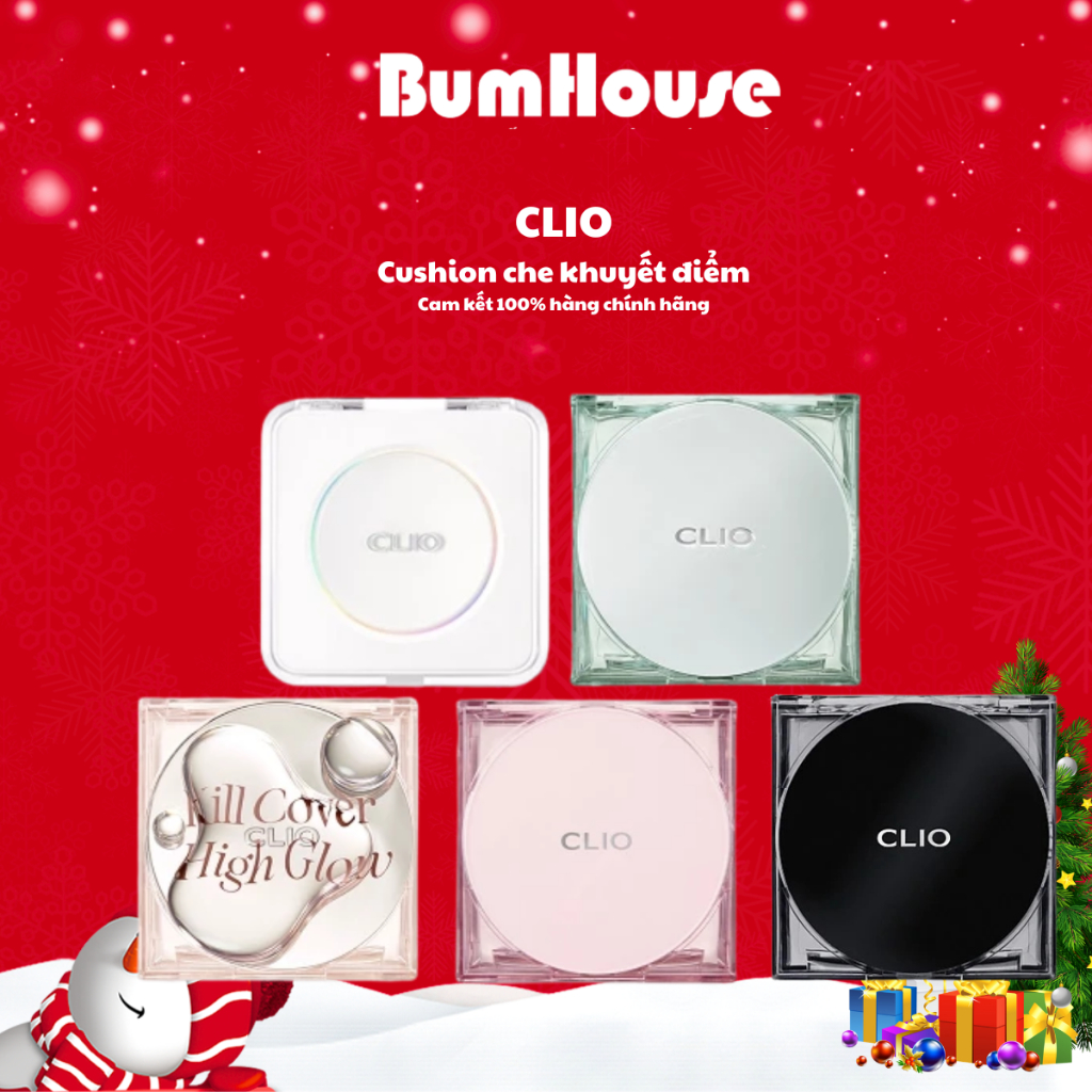Phấn nước Cushion CLIO Kill Cover Skin Fixer/Mesh Glow/High Glow Cushion/Founwear/ Original 5g 14g 15g