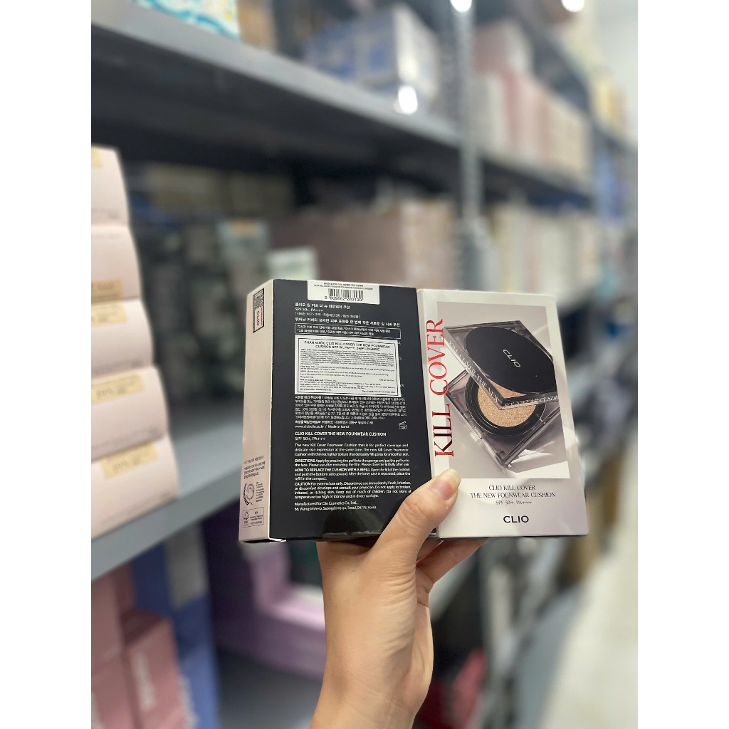 Phấn nước Cushion CLIO Kill Cover Skin Fixer/Mesh Glow/High Glow Cushion/Founwear/ Original 5g 14g 15g