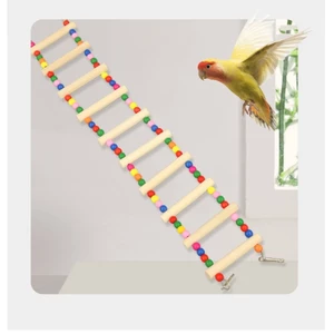 Thang Gỗ Leo Trèo Treo Lồng Chim Cảnh - Dùng Cho Vẹt/Sun Conures/Cockatiel/Budgie/Lovebird