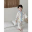 Bộ mặc nhà Cardigan, chất đũi hàn mịn mát mẻ thấm hút mồ hôi cho bé - Chu Chu Babi