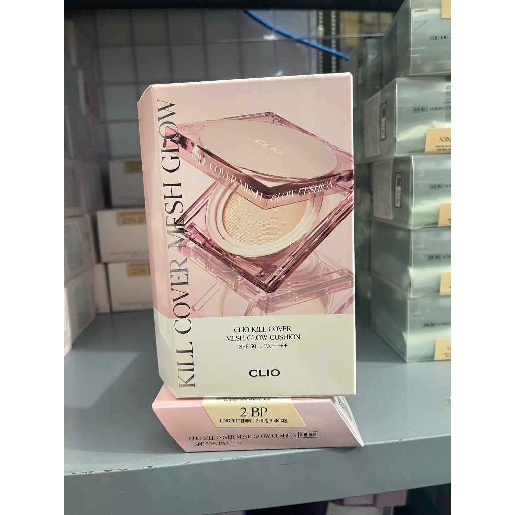Phấn Nước Clio Căng Mướt Da Kill Cover Mesh Glow Cushion SPF50+, PA++++ 15g (tặng kèm lõi)