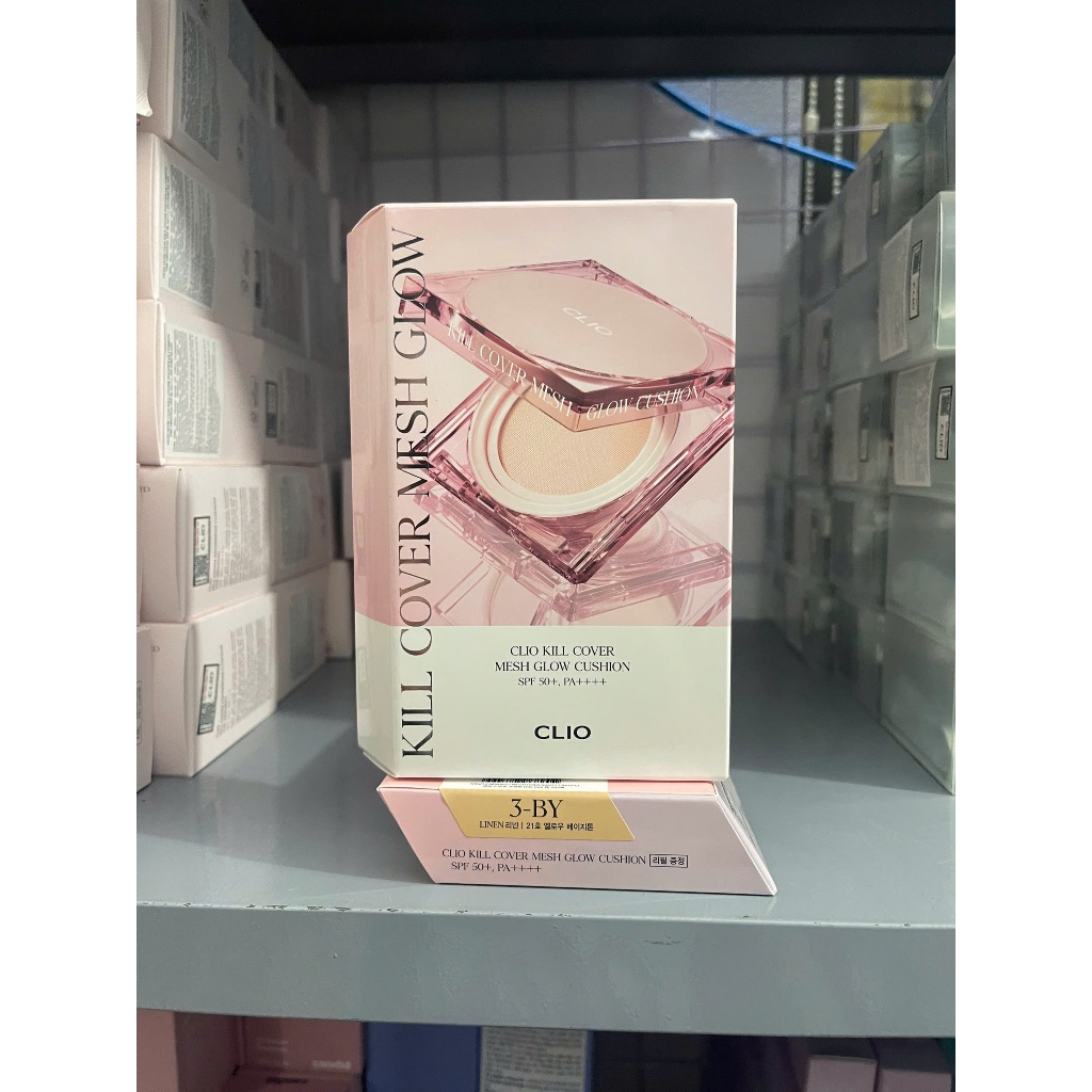 Phấn Nước Clio Căng Mướt Da Kill Cover Mesh Glow Cushion SPF50+, PA++++ 15g (tặng kèm lõi)