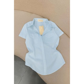 áo sơ mi nữ ,áo sơ mi ngắn tay cao cấp 2 túi, phối đồ tôn dáng cực xinh, hàng cao cấp quảng châu. Q1