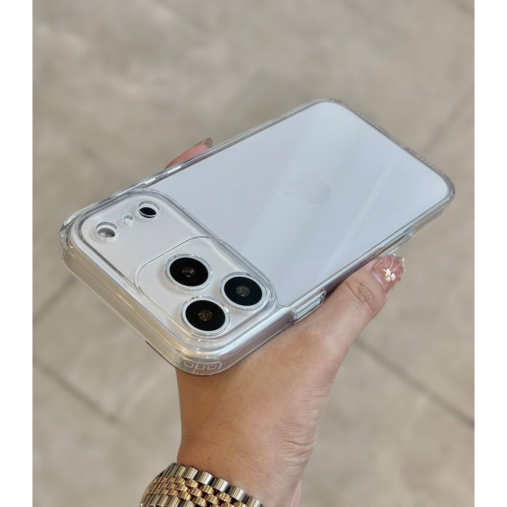 [ Trong Suốt ] Ốp Lưng LIKGUSCRYSTAL Viền Dẻo Chống Sốc - Tích Hợp Sạc Từ Tính Tiện Lợi cho iP 17/16/15 Series
