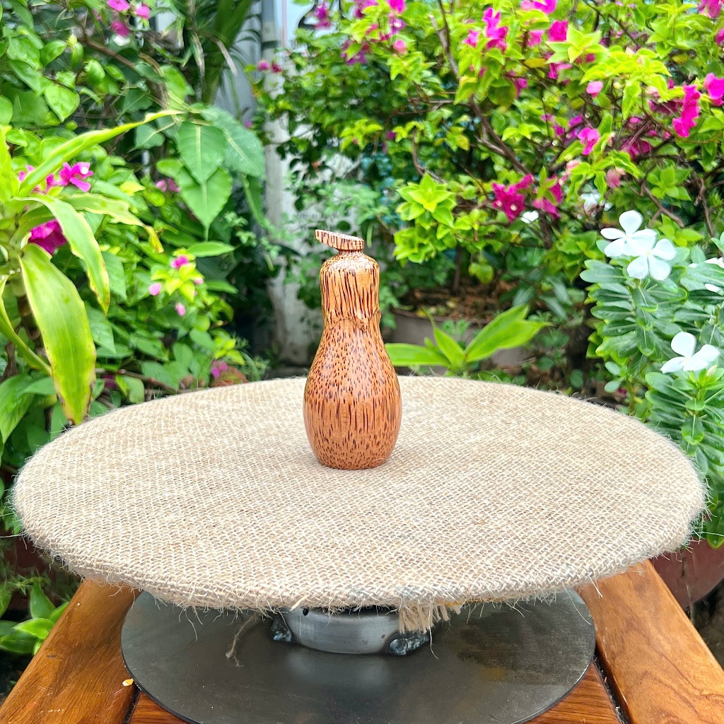 Lọ Tăm Gỗ Dừa Hình Hồ Lô, Trái Cà, Hộp Đựng Tăm Thủ Công Mỹ Nghệ Trang Trí Bàn Ăn, Đựng Tăm Nhỏ Gọn Tiện Lợi - KIM TỨ