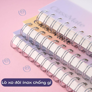 Sổ Lò Xo Bìa Nhựa 100gsm 200 Trang CLASSMATE, Sổ Tay A5/B5 Kẻ Ngang, Caro, Dot Grid Dùng Ghi Chép