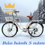 xe đạp nữ mini coolki Kiểu Dáng Thời Trang Vành 24,26inh Bộ Đề 7 Cấp + giỏ xe xe đạp học sinh nữ — ảnh 7
