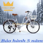xe đạp nữ mini coolki Kiểu Dáng Thời Trang Vành 24,26inh Bộ Đề 7 Cấp + giỏ xe xe đạp học sinh nữ — ảnh 5