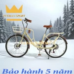 xe đạp nữ mini coolki Kiểu Dáng Thời Trang Vành 24,26inh Bộ Đề 7 Cấp + giỏ xe xe đạp học sinh nữ — ảnh 6
