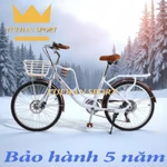 xe đạp nữ mini coolki Kiểu Dáng Thời Trang Vành 24,26inh Bộ Đề 7 Cấp + giỏ xe xe đạp học sinh nữ — ảnh 1