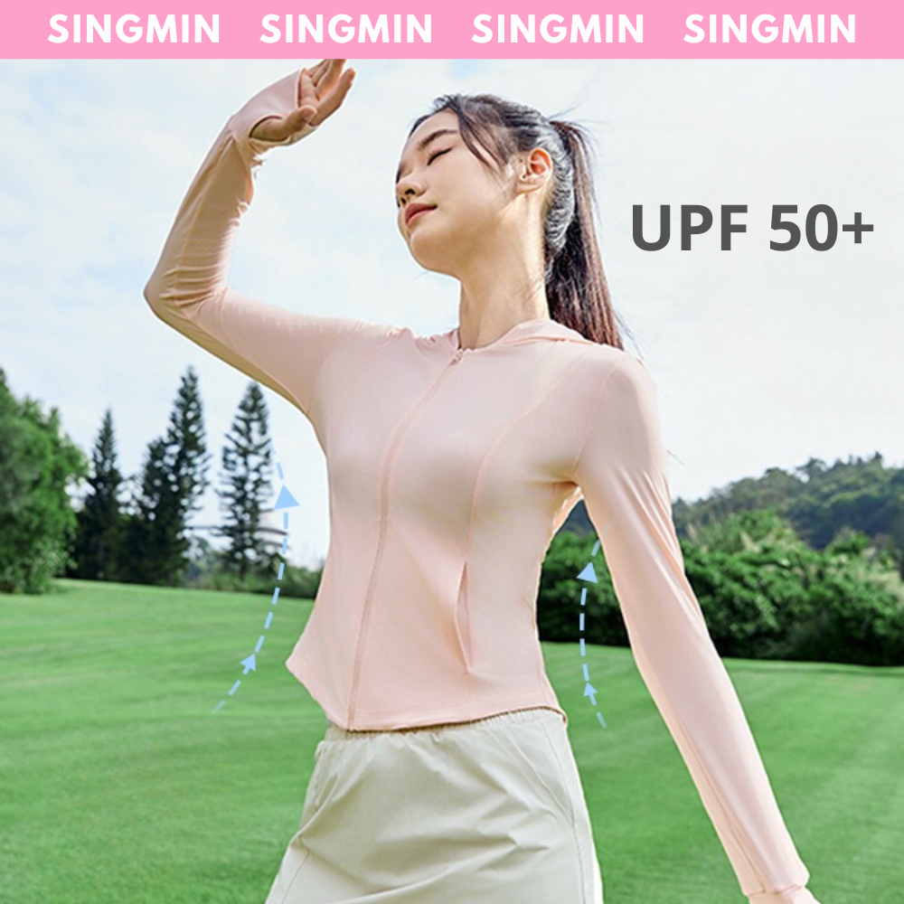 Áo chống nắng nữ SINGMIN chống tia UV UPF 50+ dáng Slim Fit | Shopee ...