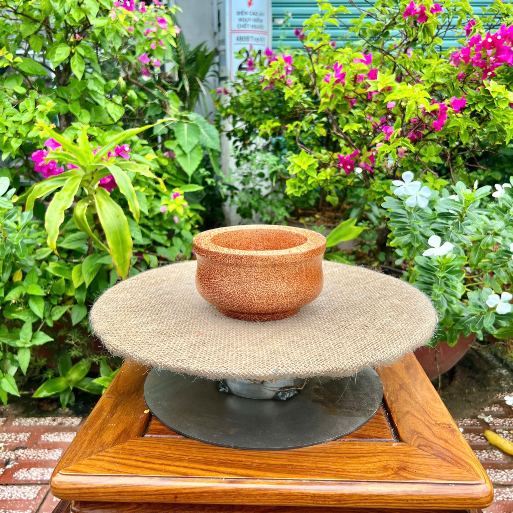 Bộ Cối Chày Gỗ Dừa Nguyên Khối Đâm Tiêu Giã Tỏi Ớt Nghiền Gia Vị Đồ Dùng Nhà Bếp Gọn Nhẹ Chống Mốc Mùi Mỹ Nghệ Kim Tứ Bế