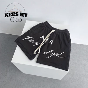 Quần Short Fear Of God In Sắc Nét Form Âu Fog Chất Nỉ Cotton Cao Cấp