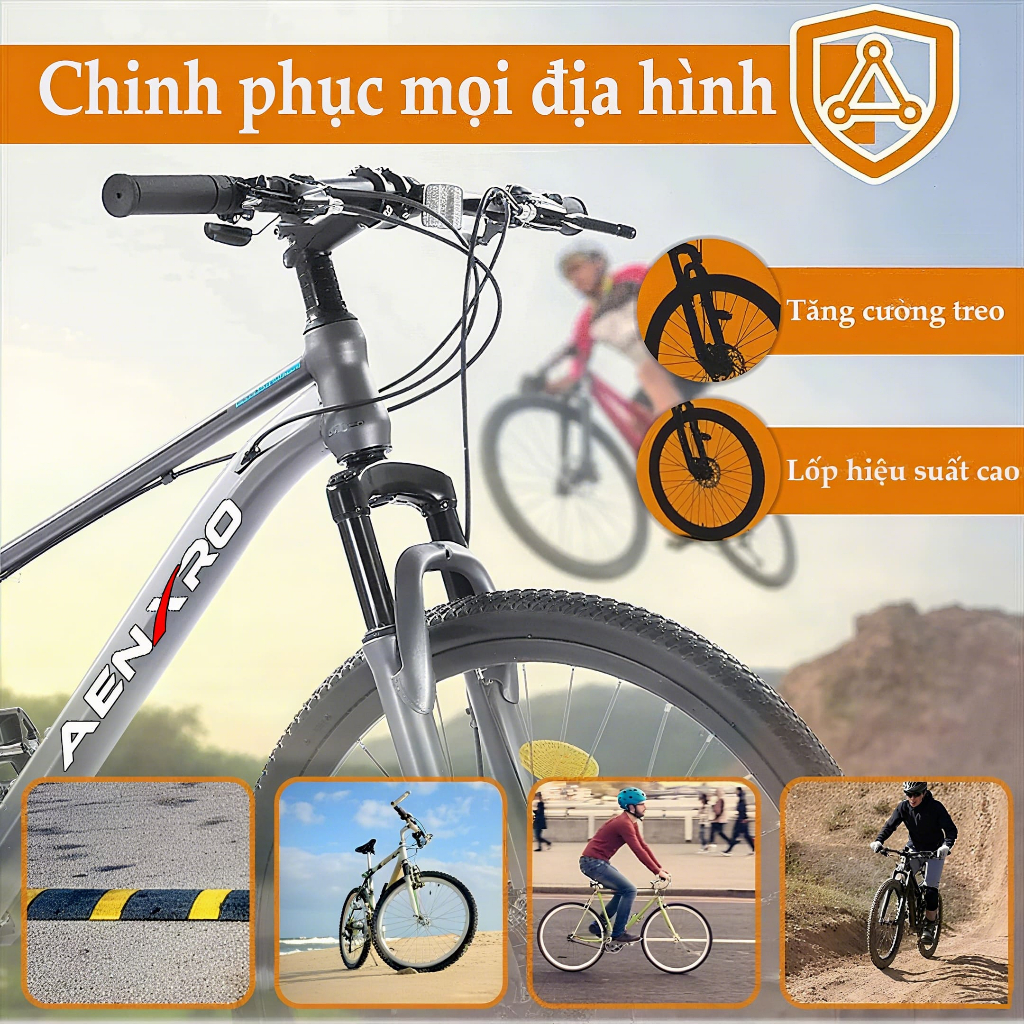 Xe đạp địa hình 26/27.5inch tốc độ có thể chuyển đổi người lớn nâng cấp giảm sóc bánh và khung