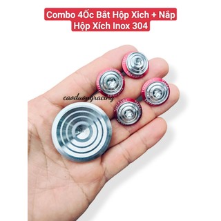[Rẻ Vô Địch] Ốc hộp xích honda Ốc Salaya + long đền đỏ có chữ takegawa mẫu thái Inox 304 Gắn Wave, Dream, Future