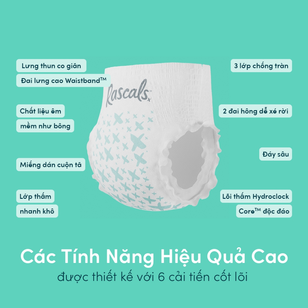 [GÓI TIỆN LỢI] Tã/Bỉm cao cấp Rascals gói nhỏ tiện lợi Convenience đủ size NB/S/M/L/XL/XXL