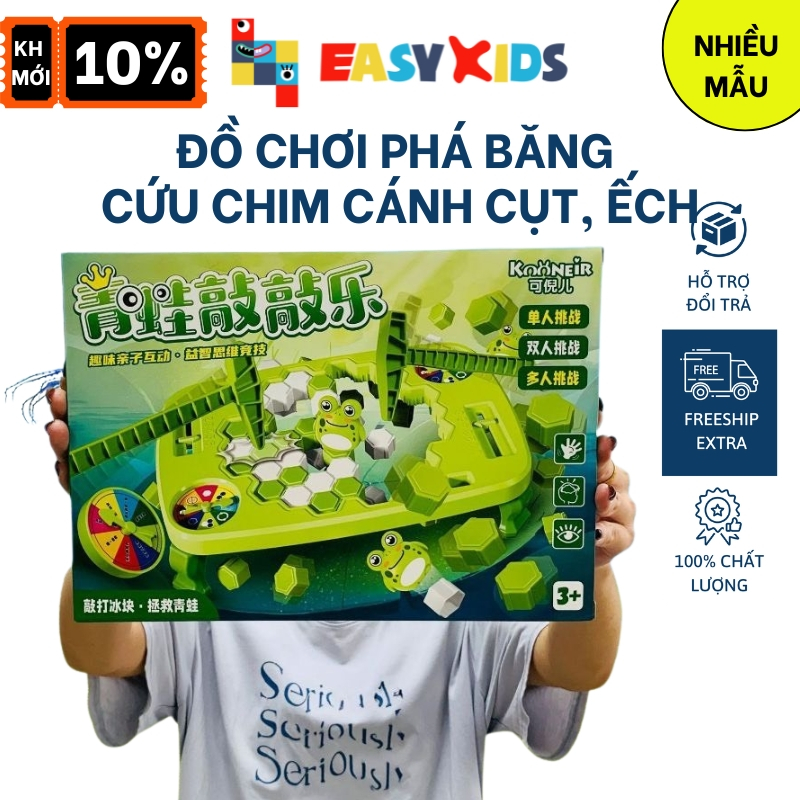 Bộ Đồ Chơi Phá Băng Giải Cứu Chim Cánh Cục, Cánh Cụt, Ếch…Size To, Mini Nhiều Mẫu – Penguin trap
