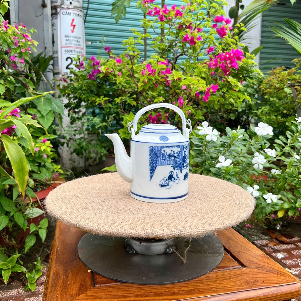Ấm Tích Ủ Chè Xanh, Ấm Tích Gốm Sứ Bát Tràng, Ấm Tích Sứ CAO CẤP, Ấm Tích Hãm Trà Xanh, Ấm Tích Pha Trà, Giao Hoa