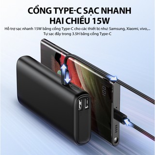 [Chúng chỉ 3C] Pin sạc dự phòng RT102 10.000mAh sạc nhanh 15W thiết kế đẹp