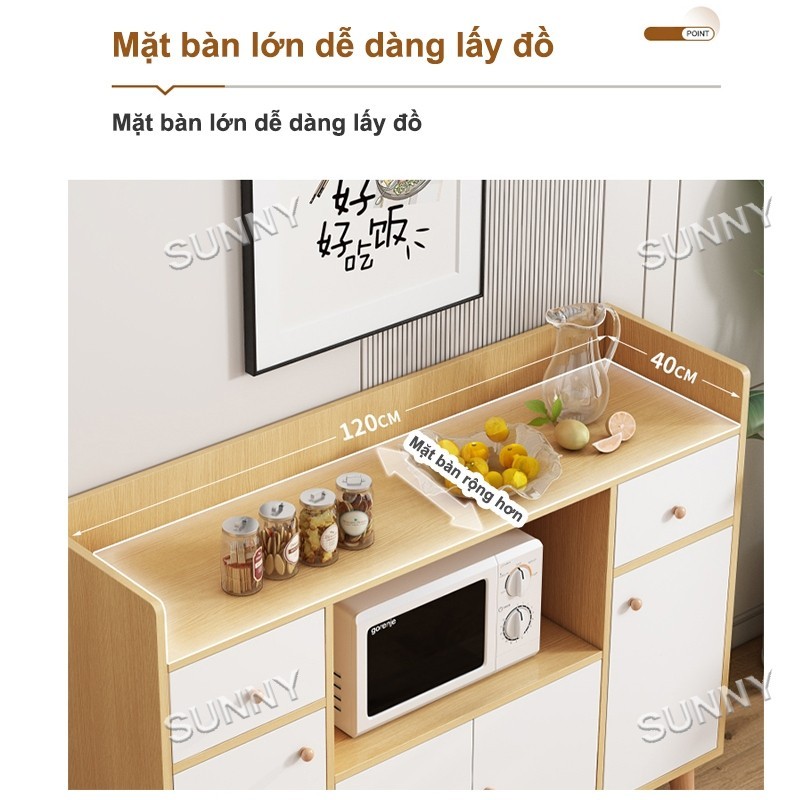 SUNNY Tủ trà nước đa năng cho văn phòng gia đình tiết kiệm diện tích hiện đại sang trọng