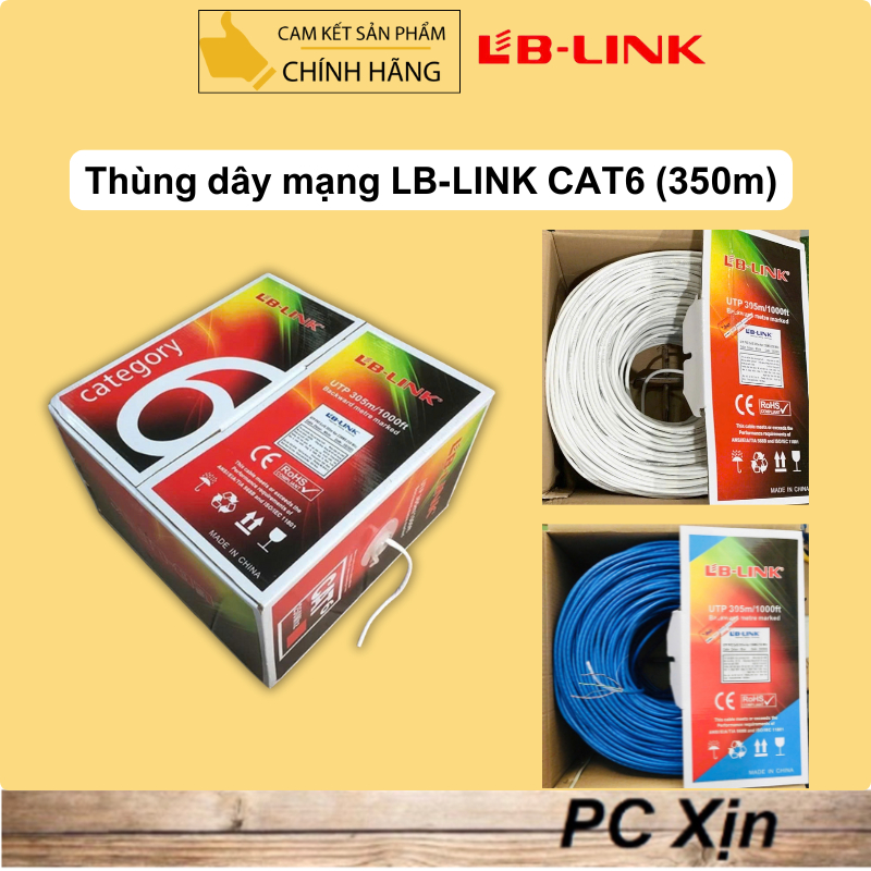 Thùng / Cuộn dây mạng Cat6 Lblink – 8 lõi (305m) Chính Hãng