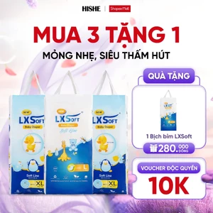 Combo 3 Bỉm/ Tã quần dán LXSoft Hàn Quốc Full Size - Không Hằm Bí - Không Hăm Tã