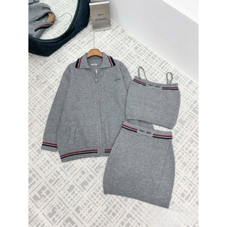 Set Len Miuiuu 3Món Viền Đỏ QC