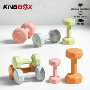 Tạ tay nữ 1-3kg lõi bê tông bọc nhựa, Tập yoga, Thể dục tại nhà, Chống trơn chống xước vỡ sàn-1 Quả