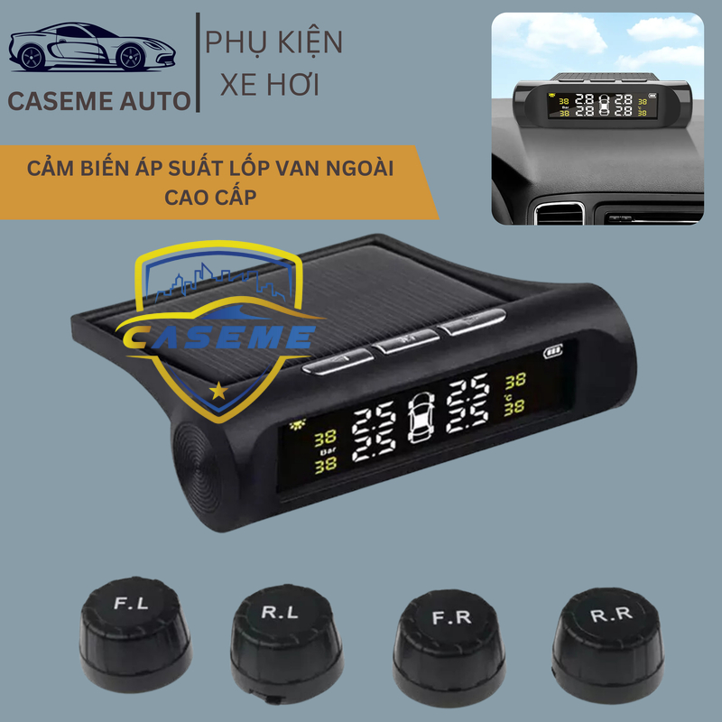 Cảm Biến Áp Suất Lốp Ô Tô TPMS Van Ngoài Không Dây, Năng Lượng Mặt Trời ...