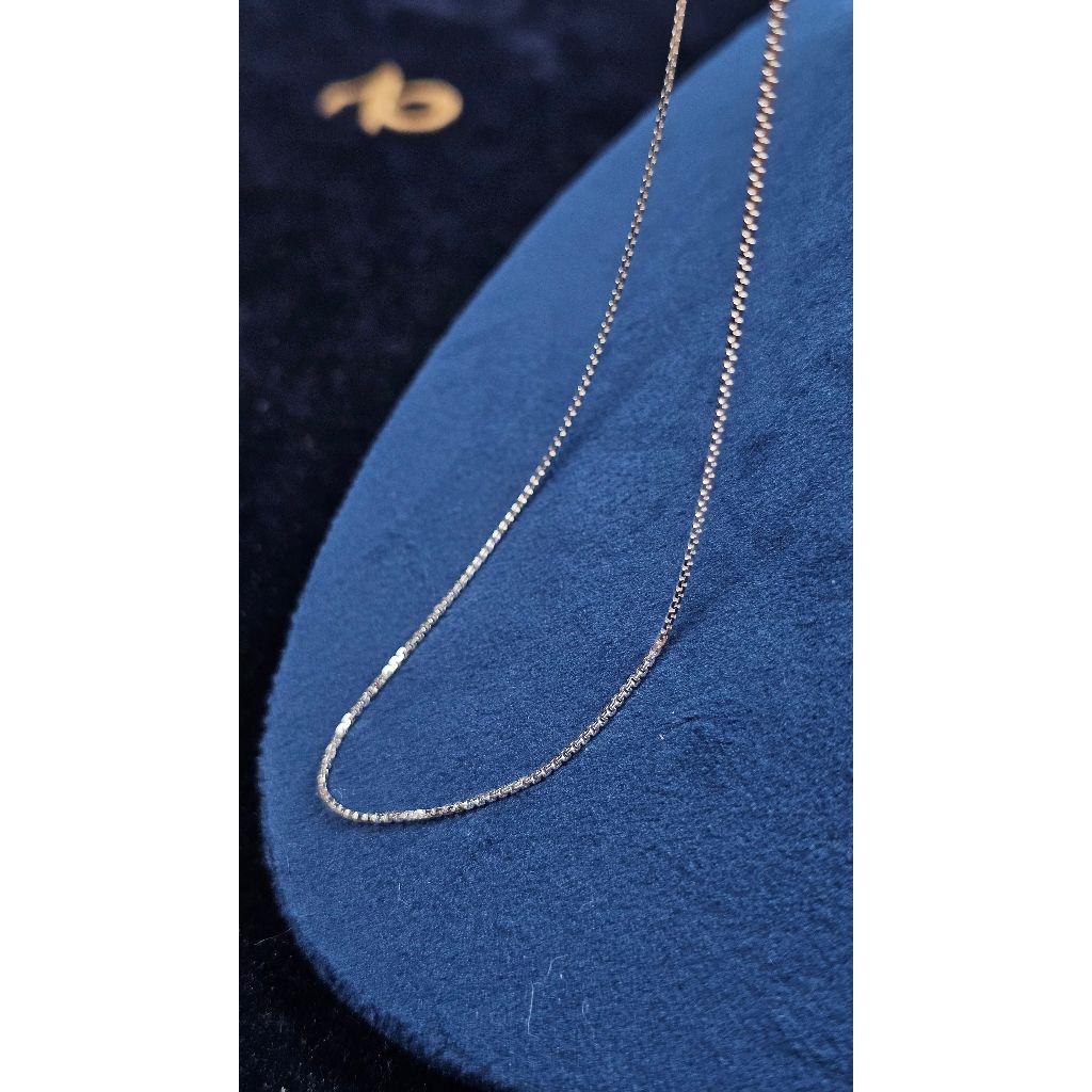 Dây chuyền bạc 925 sợi zig zag Luna Jewelry