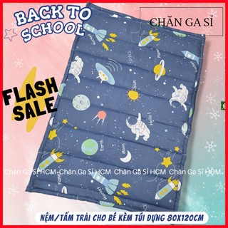 🌸XINH YÊU🌸Nệm Cho Bé Đi Học Nằm Êm Ái, Vải Lyocell Micro Thoáng Mát, Tặng Túi Đựng _ Chăn Ga Sỉ HCM