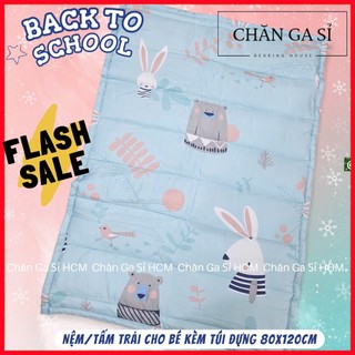 🌸XINH YÊU🌸Nệm Cho Bé Đi Học Nằm Êm Ái, Vải Lyocell Micro Thoáng Mát, Tặng Túi Đựng _ Chăn Ga Sỉ HCM
