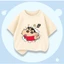 Áo Thun Cotton Bé Trai Bé Gái – Hình Shin Chỉ Tay !! Đáng Yêu, Êm Ái, Thoáng Khí, Dễ Mặc (M 276)