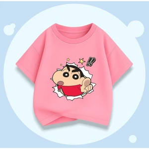 Áo Thun Cotton Bé Trai Bé Gái – Hình Shin Chỉ Tay !! Đáng Yêu, Êm Ái, Thoáng Khí, Dễ Mặc (M 276)