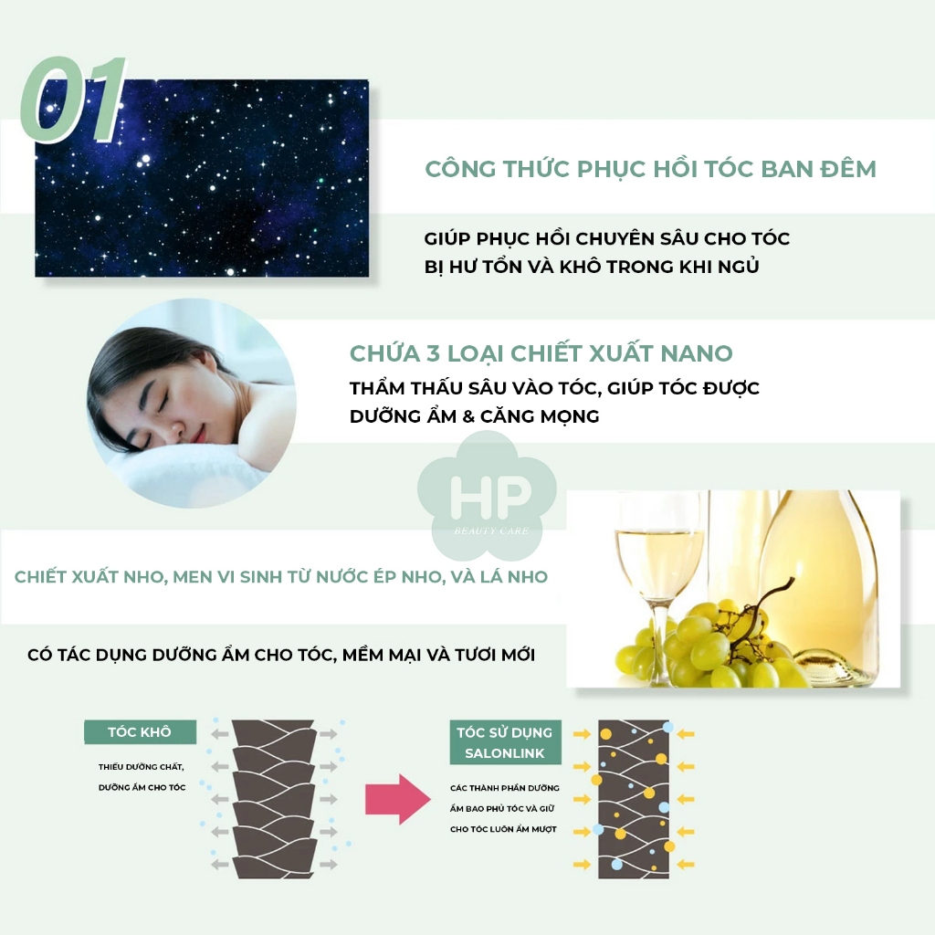 Dầu Xả Tóc Phục Hồi Hư Tổn Chiết Xuất Nho Chardonnay Salon Link Extra Conditioner 1000mL