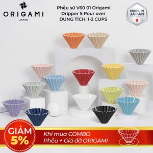Volcano Phễu sứ V60 01 Origami Dripper S Pour over