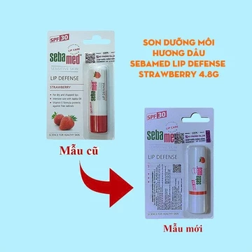(EXP 08/27) Son dưỡng môi hương dâu Sebamed pH5.5 Sensitive Skin Lip Defense Strawberry 4.8g