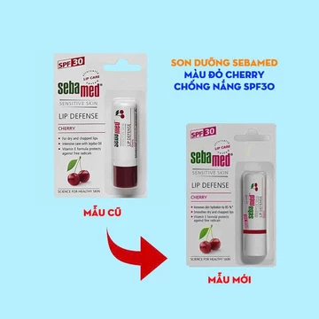 (HSD 04/28) Son dưỡng khô nứt môi hương cherry Sebamed pH5.5 Sensitive Skin Lip Defense Cherry 4.8g