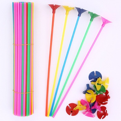Set 50 que gài bóng bay cầm tay đủ màu sắc  - Kem Shop K113