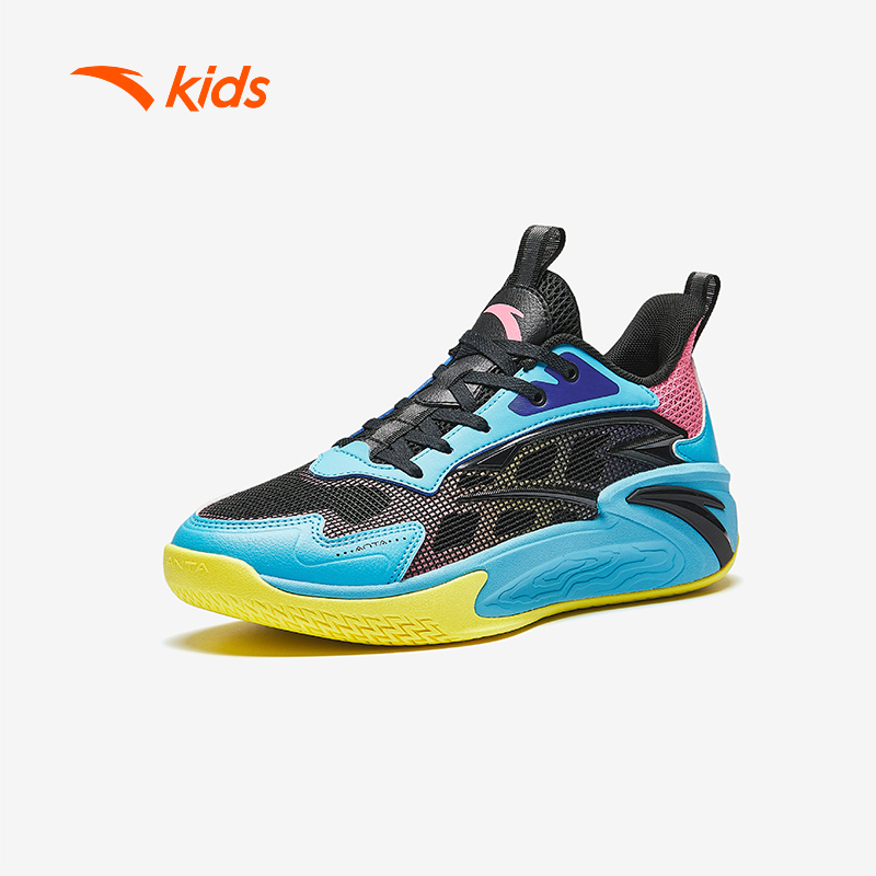 [VC 100K] ANTA KIDS INDOOR Giày Bóng Rổ Bé Trai Size 34 - 40 A125B1131 Đế Bám Tốt, Chống Trượt, Hỗ Trợ Cổ Chân, Đệm Êm