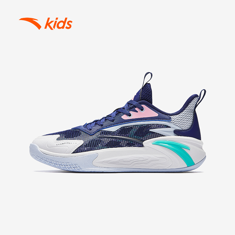 [VC 100K] ANTA KIDS INDOOR Giày Bóng Rổ Bé Trai Size 34 - 40 A125B1131 Đế Bám Tốt, Chống Trượt, Hỗ Trợ Cổ Chân, Đệm Êm