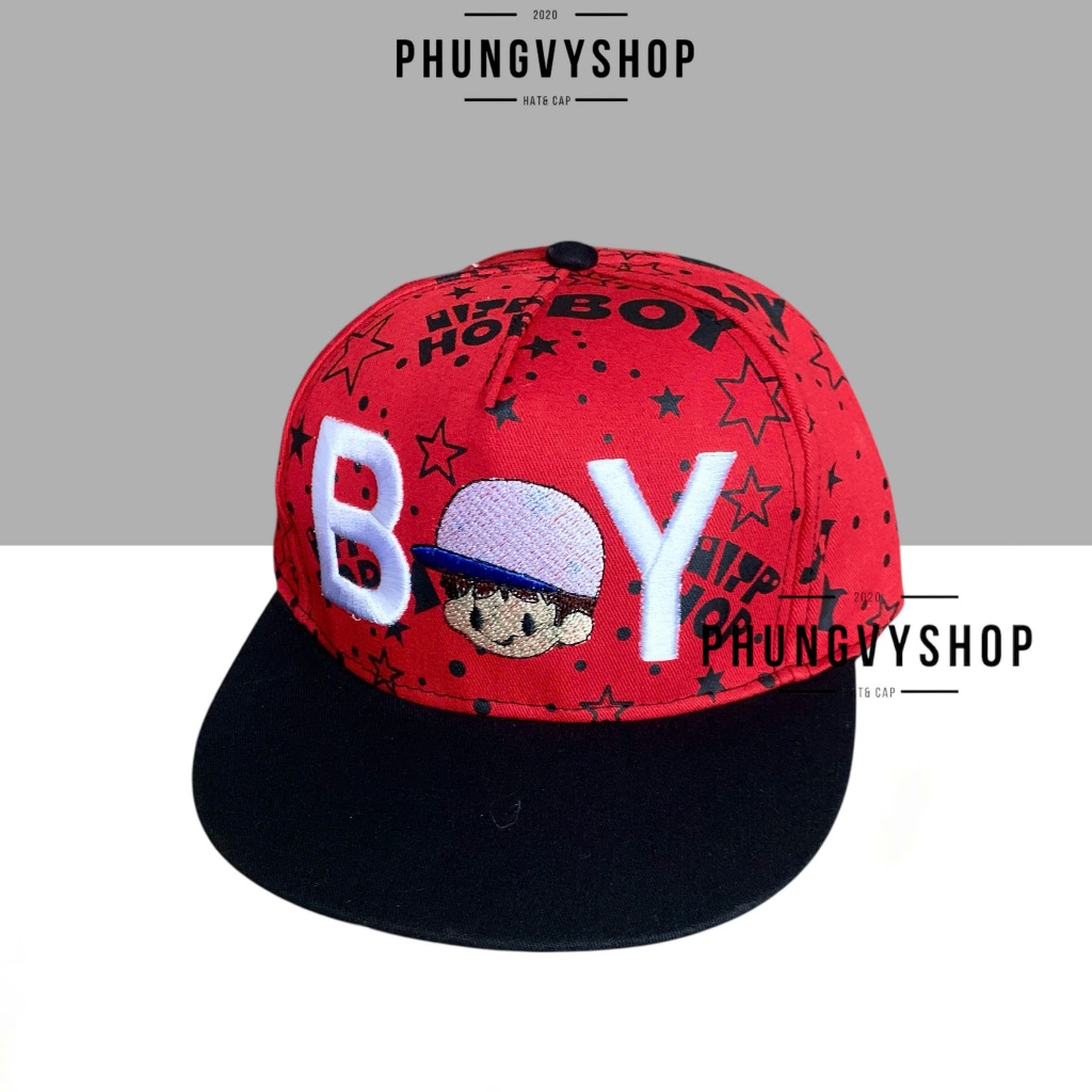 Bé 4-8 TUỔI/ Mũ hiphop snapback lưỡi trai bé trai phungvyshop- Nón trẻ em / BETRAIBOY/