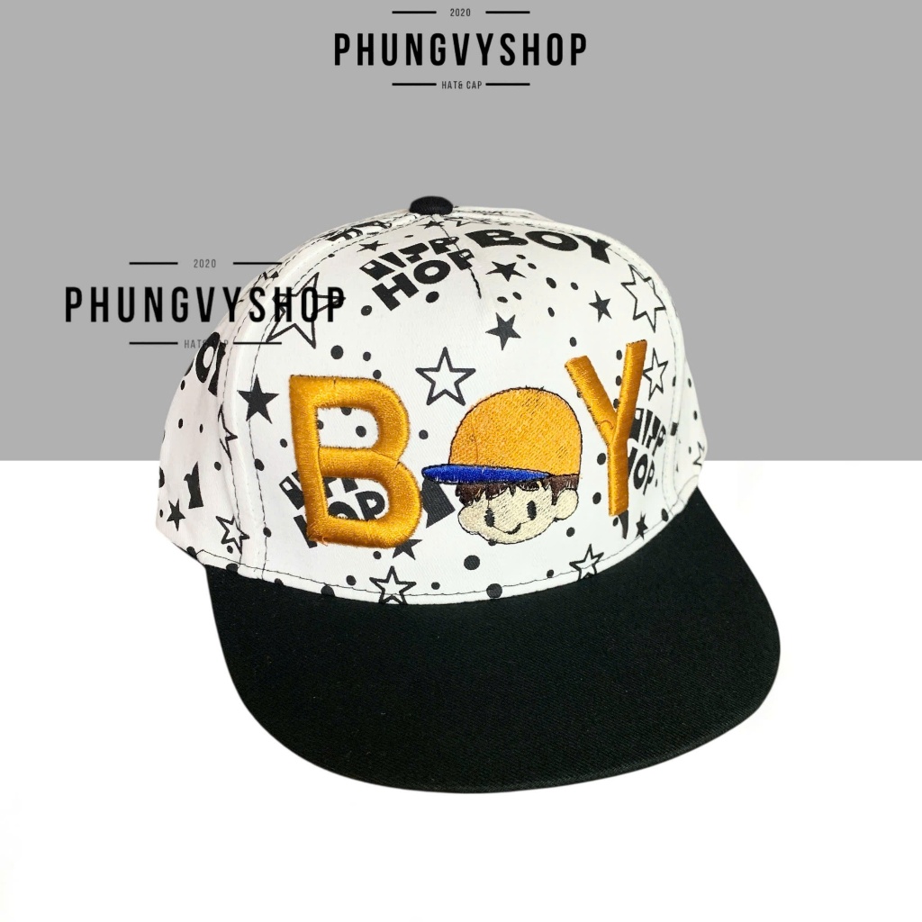 Bé 4-8 TUỔI/ Mũ hiphop snapback lưỡi trai bé trai phungvyshop- Nón trẻ em / BETRAIBOY/
