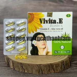 Viên uống VIVITA E TRẮNG 100V giúp làm trắng da, chống lão hoá, giảm nám, mờ thâm.