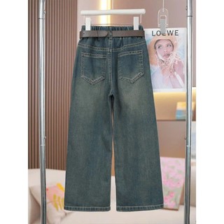 Quần Jean Bé Gái Ống Rộng Dễ Thương – Túi Hộp Xinh Xắn (Size 24–52kg)