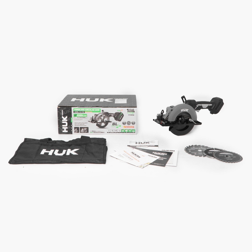 Máy Cưa Đĩa Pin HUKAN G3-C150 (Gen3) | Động Cơ Không Chổi Than – 21V – Lưỡi 150mm – Tốc Độ 6500 V/p – BH 12 Tháng